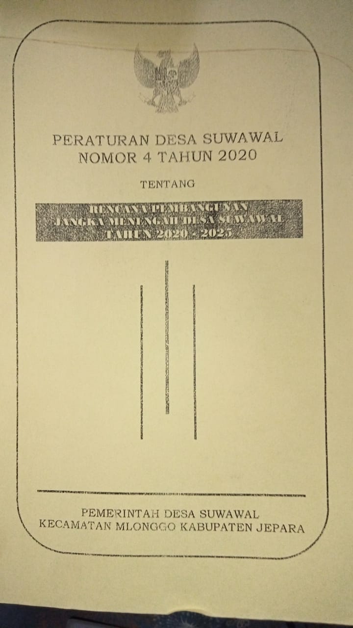PERDES NOMOR 4 TAHUN 2020 TENTANG RPJMDes TAHUN 2020-2025