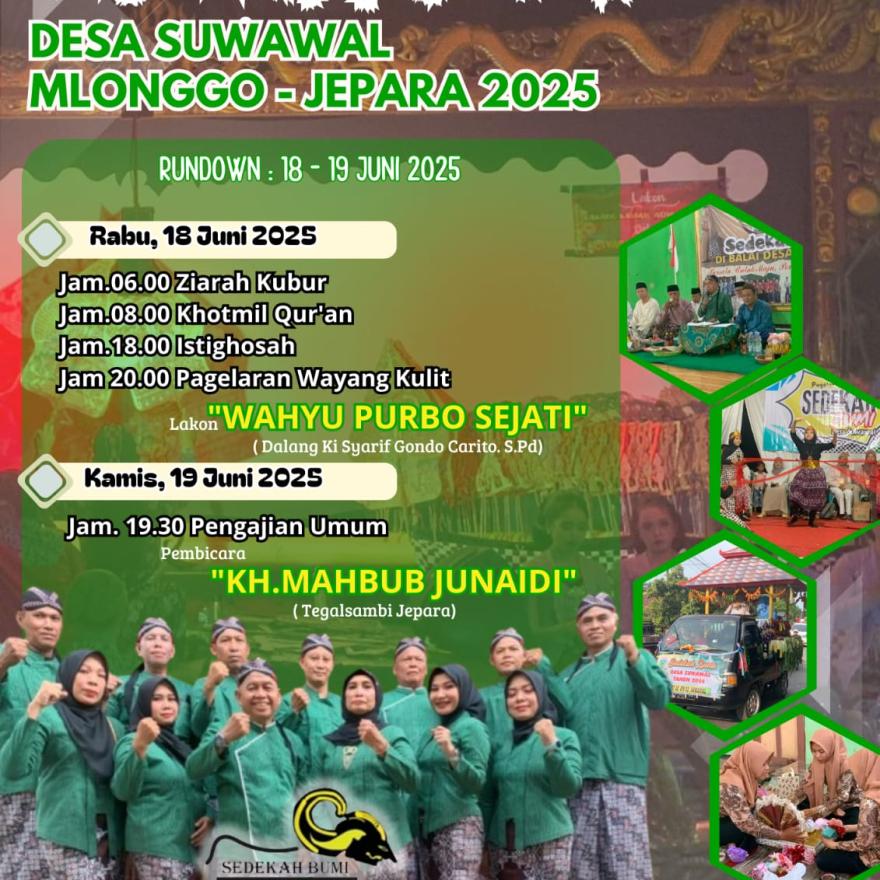 AGENDA SEDEKAH BUMI DESA SUWAWAL